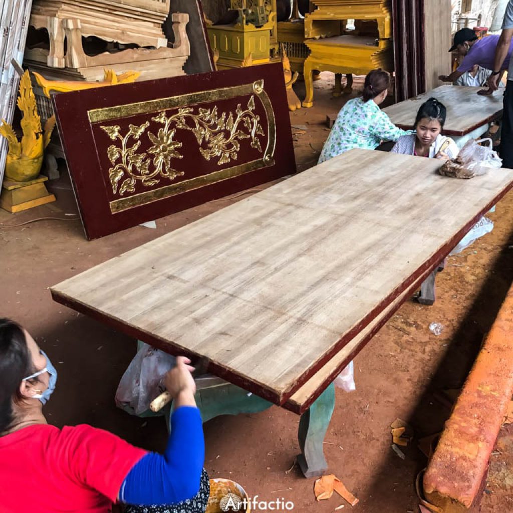 Handcarved Teak Door