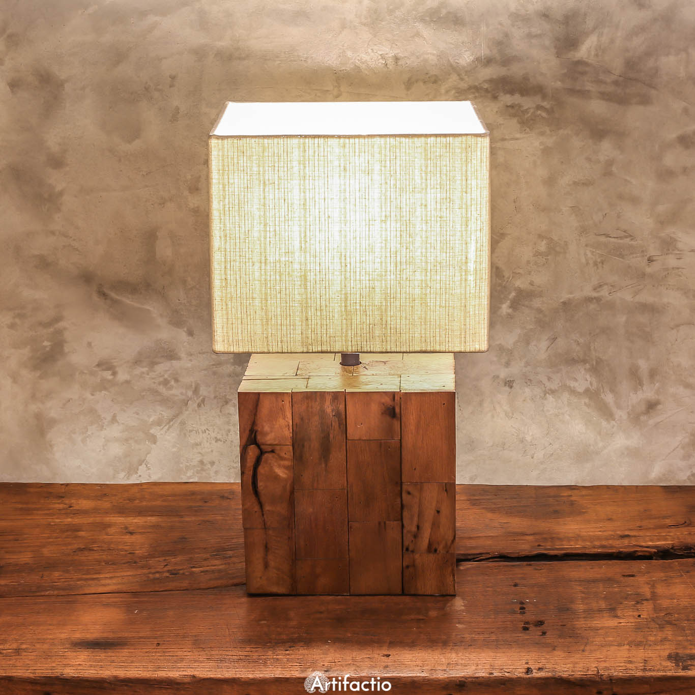 Lamps Made From Reclaimed Wood Lamp Design Ideas Handmade Table Lamp Of Reclaimed Wood In Brown Artifactio Thai Made From